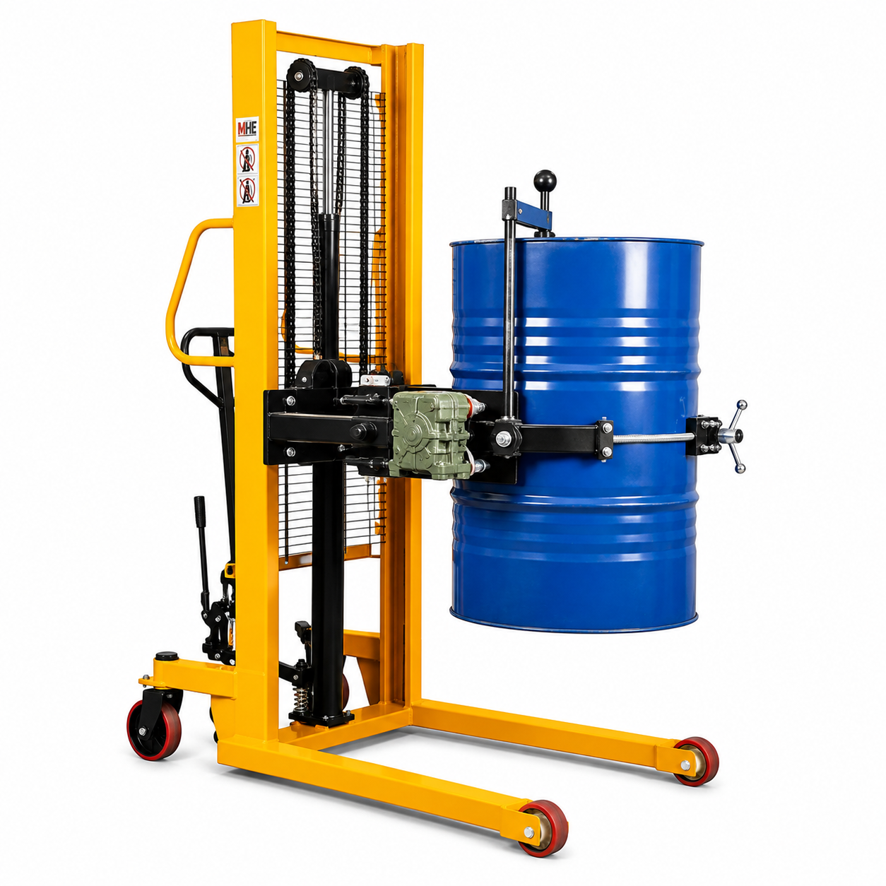 Manual drum stacker